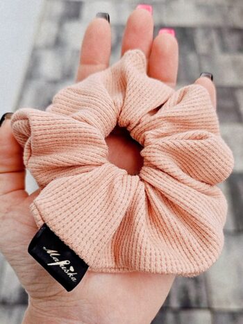 SCRUNCHIE vafel jersey