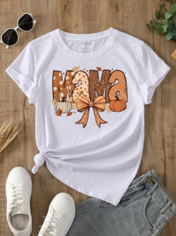 bela majica s potiskom mama za novo mamico po rojstvu
