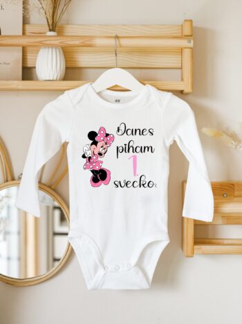 otroški bodi - Danes piham 1. svečko
