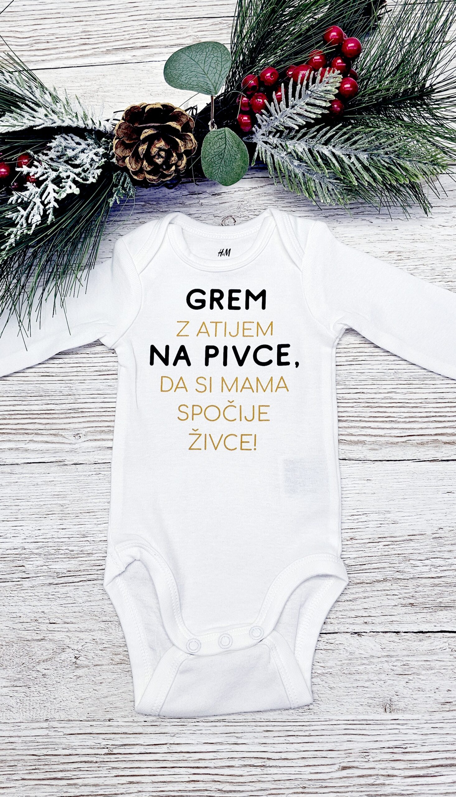 otroški bodi - Grem z atijem na PIVCE 2 otroški bodi - Grem z atijem na PIVCE - slika 2