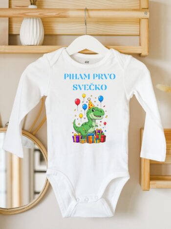 Otroški bodi - PIHAM PRVO SVEČKO (DINO)