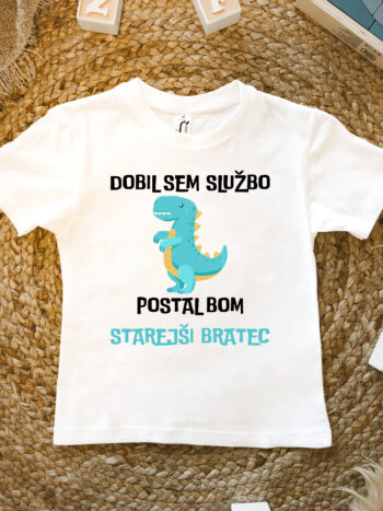 otroška majica - DOBIL SEM SLUŽBO