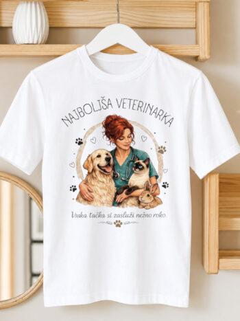 ženska majica - NAJBOLJŠA VETERINARKA